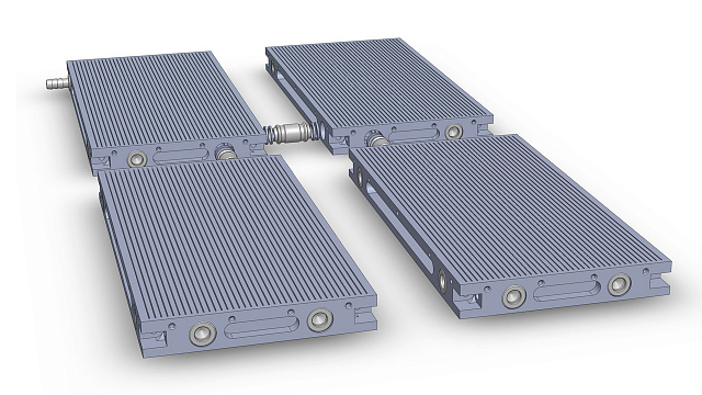 Желобковый вакуумный стол